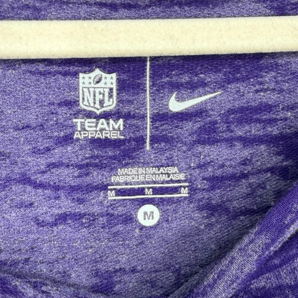 Nike NFL Minnesota Vikings Women Medium Purple Space Dye Long Sleeve‎ Top